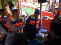 Kapolres Kepulauan Seribu Pimpin Patroli Laut Jaga Jakarta on The Spot