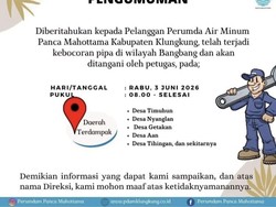 Lima Desa Terdampak Kebocoran Pipa PDAM Klungkung