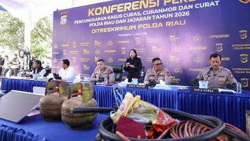 Polda Riau Ungkap 1.333 Kasus Kejahatan Jalanan, Ratusan Tersangka Dijerat