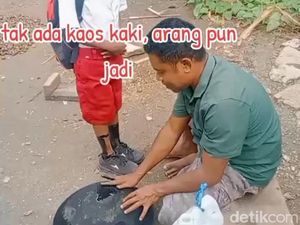 Viral Siswa SD di TTS Pakai Arang sebagai Pengganti Kaus Kaki