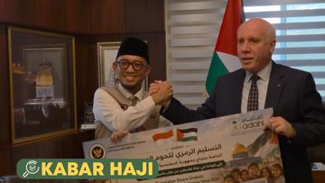 Video Bentuk Ketulusan Jemaah Haji Indonesia Kirim Pelukan untuk Palestina