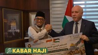 Video Bentuk Ketulusan Jemaah Haji Indonesia Kirim Pelukan untuk Palestina
