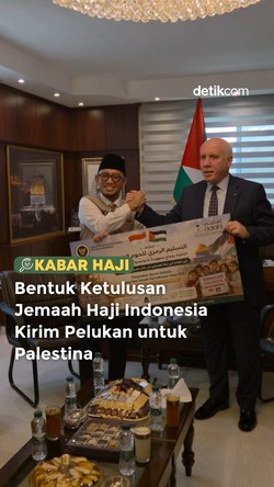 Video Bentuk Ketulusan Jemaah Haji Indonesia Kirim Pelukan untuk Palestina