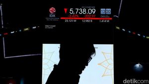 IHSG Jatuh ke Level 5.700-an, 683 Saham Berakhir di Zona Merah