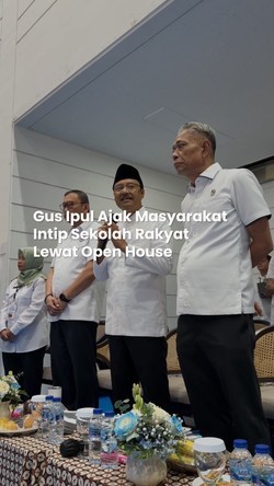 Gus Ipul Ajak Masyarakat Intip Sekolah Rakyat Lewat Open House