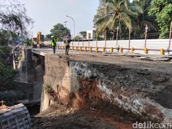 Jembatan Krakitan Salam Magelang Dibangun, Lalu Lintas Contra Flow