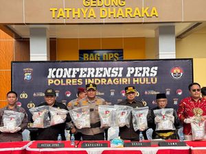 Polres Inhu Gagalkan 8 Kg Sabu dan 19 Ribu Ekstasi, 3 Kurir Ditangkap