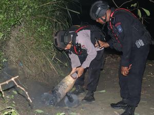 Bom Sisa Perang Dunia II Ditemukan di Sungai Ariyau Jayapura Berjenis Aircraft