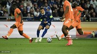 Prancis Vs Pantai Gading: Les Bleus Tumbang 1-2