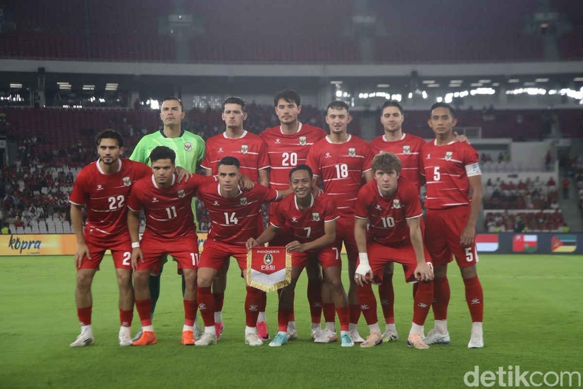 Timnas Indonesia saat mengalahkan Oman 3-0. Foto: Rifkianto Nugroho/detikFoto