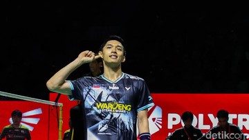 Potret Jonatan Christie Melaju ke Semifinal Indonesia Open 2026