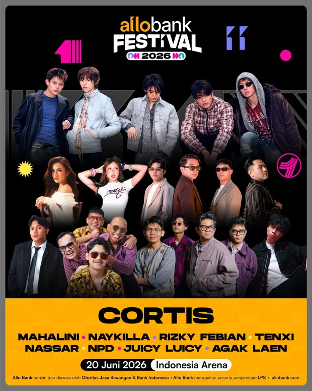 Konser Juni 2026 Allo Bank Festival 2026/Foto: Instagram @allobank Konser Juni 2026 Allo Bank Festival 2026/Foto: Instagram @allobank