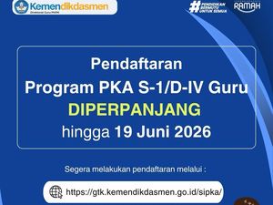 Pendaftaran Beasiswa S1/D4 Guru Kemendikdasmen Diperpanjang hingga 19 Juni 2026