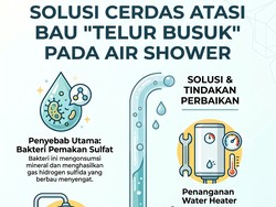 Infografis: Asal Usul Bau Telur Busuk pada Shower Air