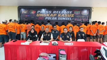 Polda Sumsel Sikat 123 Kasus Pencurian Selama Mei, 137 Tersangka Diringkus