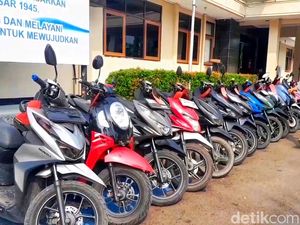 Polres Sukabumi Amankan 15 Motor Curian, Pemilik Bisa Ambil Gratis