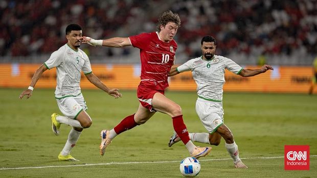Ole Romeny, Timnas Indonesia vs Oman. CNNINdonesia/Adi Maulana Ibrahim