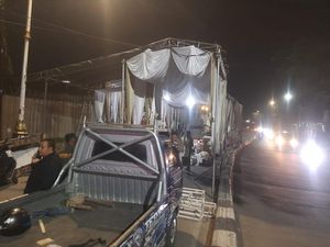 Viral Tenda Hajatan Tutup Jalan Provinsi di Bandung