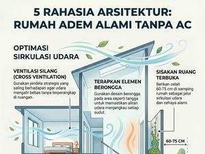 Infografis: 5 Fitur Bangunan yang Bikin Hawa Rumah Adem Tanpa AC