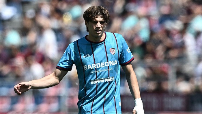 BOLOGNA, ITALY - MAY 03: Marco Palestra of Cagliari looks during the Serie A match between Bologna FC 1909 and Cagliari Calcio at Renato DallAra Stadium on May 03, 2026 in Bologna, Italy. (Photo by Image Photo Agency/Getty Images)