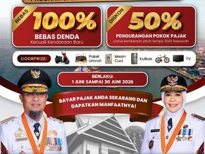 Pemprov Sulsel Beri Diskon-Bebaskan Denda Pajak Kendaraan hingga 30 Juni 2026
