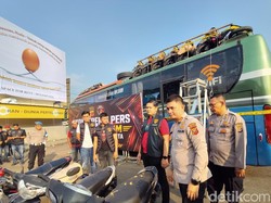 Bus Pengangkut 23 Motor Curian ke Jambi Dicegat di Palimanan