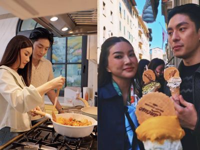 Sarwendah dan Gio Kompak Masak hingga Kulineran Bareng di Eropa