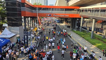 Warga Antusias Olahraga di CFD Rasuna Said, Minta Dilanjut Setiap Minggu