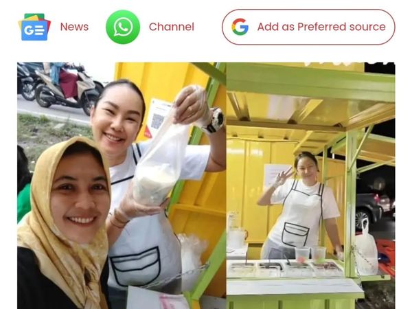 Kalina Oktarani Tegaskan Gak Malu Jualan Es Teler di Pinggir Jalan