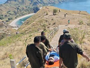 Kelelahan di Jalur Trekking Pulau Padar, Turis Asing Pingsan hingga Badan Kaku