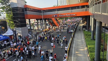 Warga Ramai Datangi CFD Rasuna Said yang Kembali Dibuka