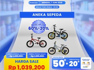 Serbu! Aneka Sepeda Diskon Jumbo di Transmart Full Day Sale