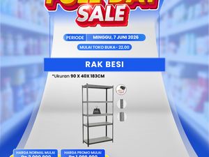 Serbu! Rak Besi Diobral Murah di Transmart Full Day Sale
