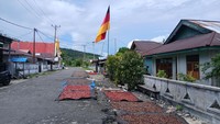 Demam Piala Dunia sampai ke Kepulauan Talaud, Bendera Jerman Berkibar Gagah