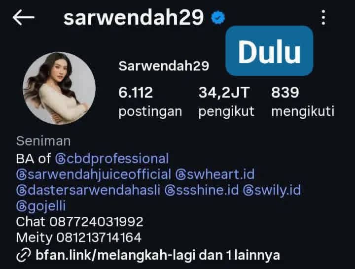 Bio IG Sarwendah