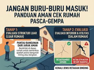Infografis: Jangan Nekat Masuk Rumah, Jika Sehabis Gempa Muncul Tanda Ini