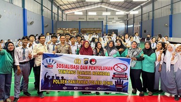 Polres Rohil Gandeng Sekolah, Cetak Pelajar Jadi Agen Perubahan Antinarkoba