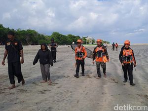 Dua Bocah Terseret Arus Saat Main Bola di Pantai Kuta, Pencarian Berlanjut