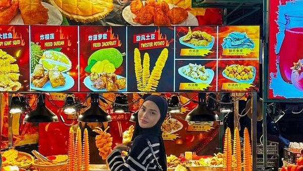 Dara Arafah Hobi Kulineran, Jajan Kentang di Pasar Malam hingga BBQ-an!