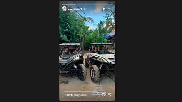 Dean Huijsen liburan ke Bali.
