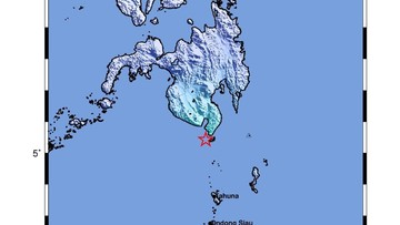 Rangkaian Gempa Maut di Filipina, Laut Sangihe Sulut Diguncang Gempa M 5,1
