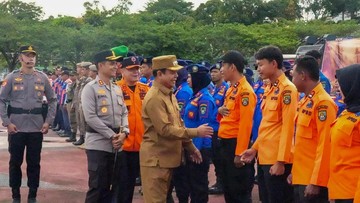 Masuki Musim Kemarau, Polres-Pemkab Rohul Gelar Simulasi Atasi Karhutla