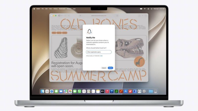 Safari Notify Me
