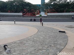 Baru Dibuka, Warga Keluhkan Lampu di Taman Teladan Teladan Rusak