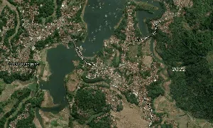 Munculnya Pulau Hijau di Sungai Citarum Terungkap Kamera Satelit