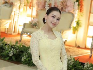 Pesona Ayu Ting Ting Berkebaya Butter Yellow, Tenteng Tas Rp 117 Juta