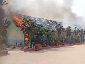 Bangunan SD di Tulang Bawang Lampung Terbakar, 3 Ruang Belajar Hangus