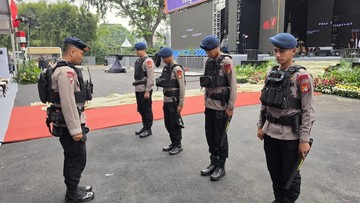 Brimob Polda Metro Sterilisasi Jakarta Fair 2026, Pastikan Lokasi Aman