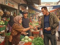 Heboh Pria Berpeci Putih Diduga Pungli Pedagang di Baleendah