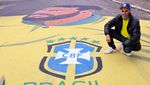 Mural Raksasa Neymar Semarakkan Demam Piala Dunia